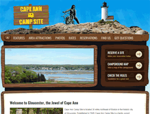 Tablet Screenshot of capeanncampsite.com